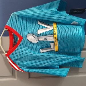 Tommy hilfiger super bowl mesh crop jersey